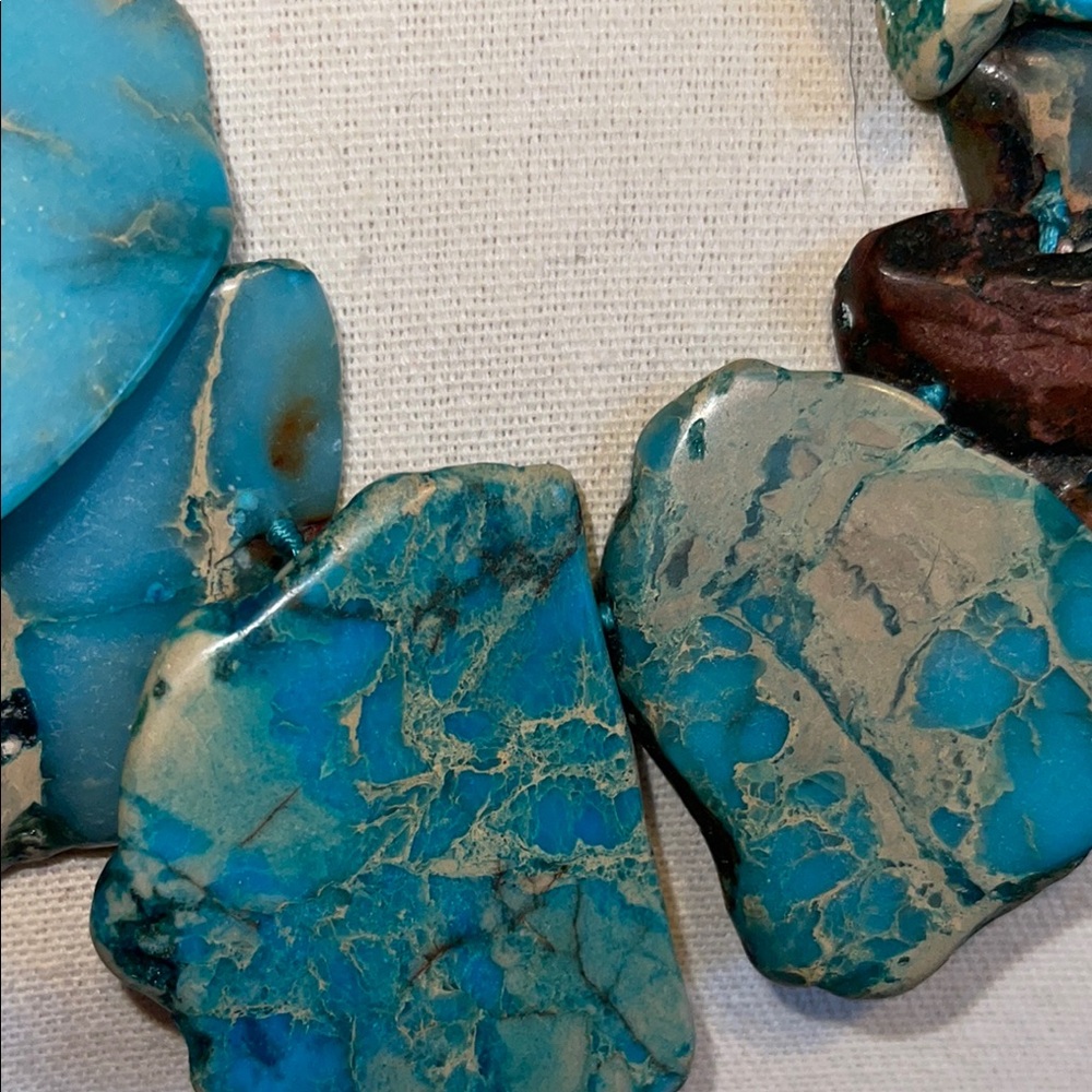 Sea Sefiment Jasper Necklace LUCAS LAMETH - Picture 4 of 16